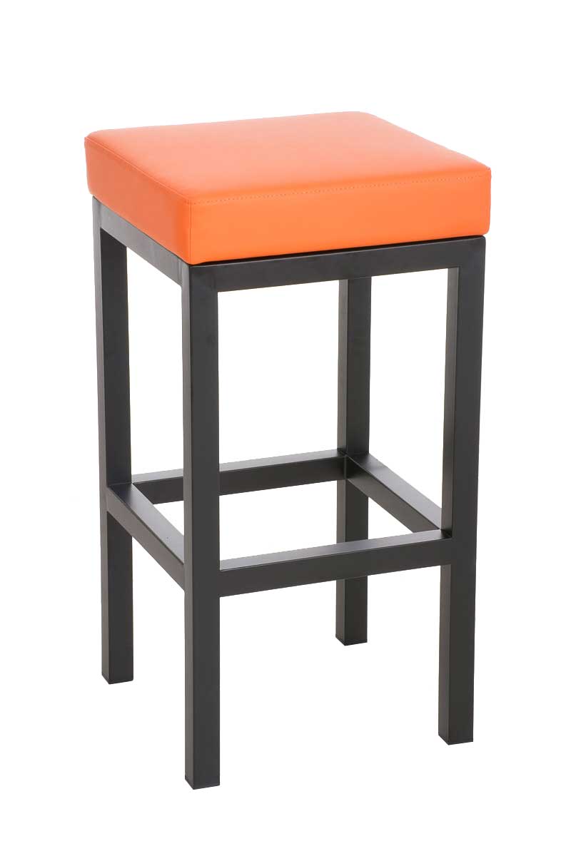 Barhocker Taylor Kunstlederbezug Sitzhöhe 78 cm Metallgestell schwarz