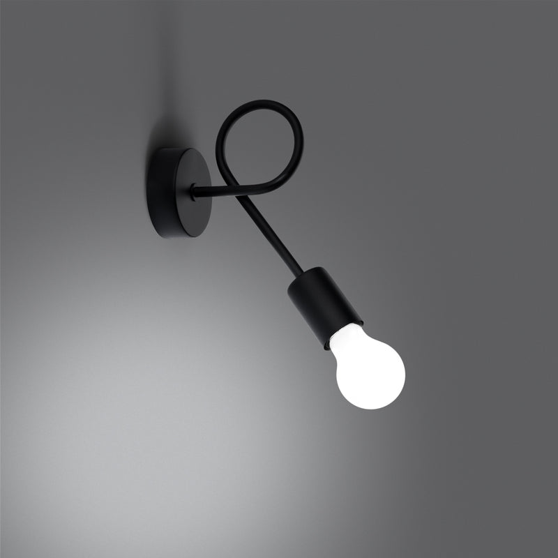 Wall light LEVAR black