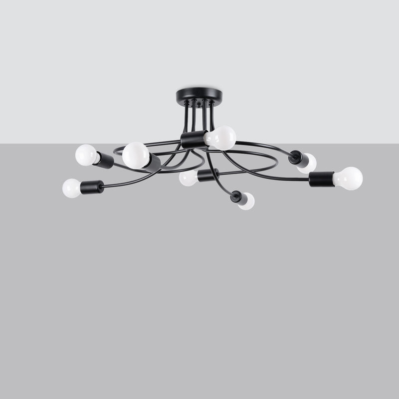 Chandelier LEVAR 8 black