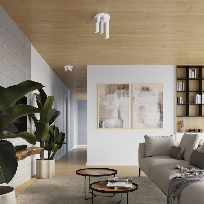 Plafond LAGOS 3P White – Modern ceiling lamp with three light sources