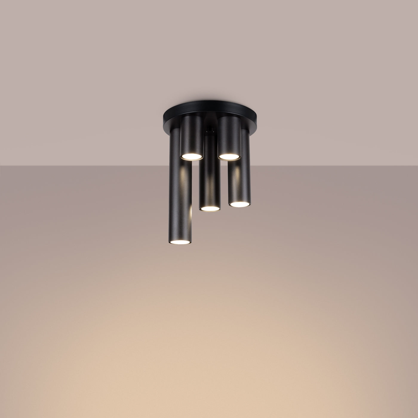 Plafond LAGOS 5P Black – Elegant ceiling lamp for generous lighting