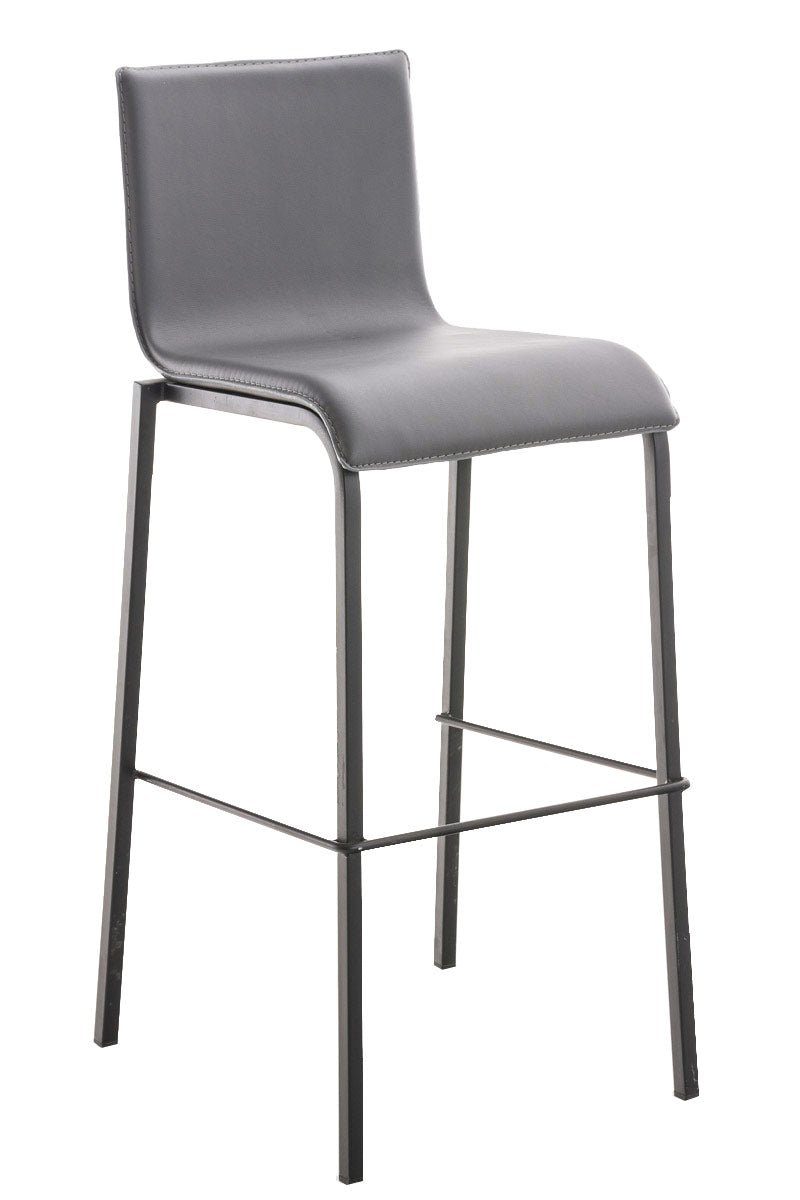 Bar stool Avola leather flat B78