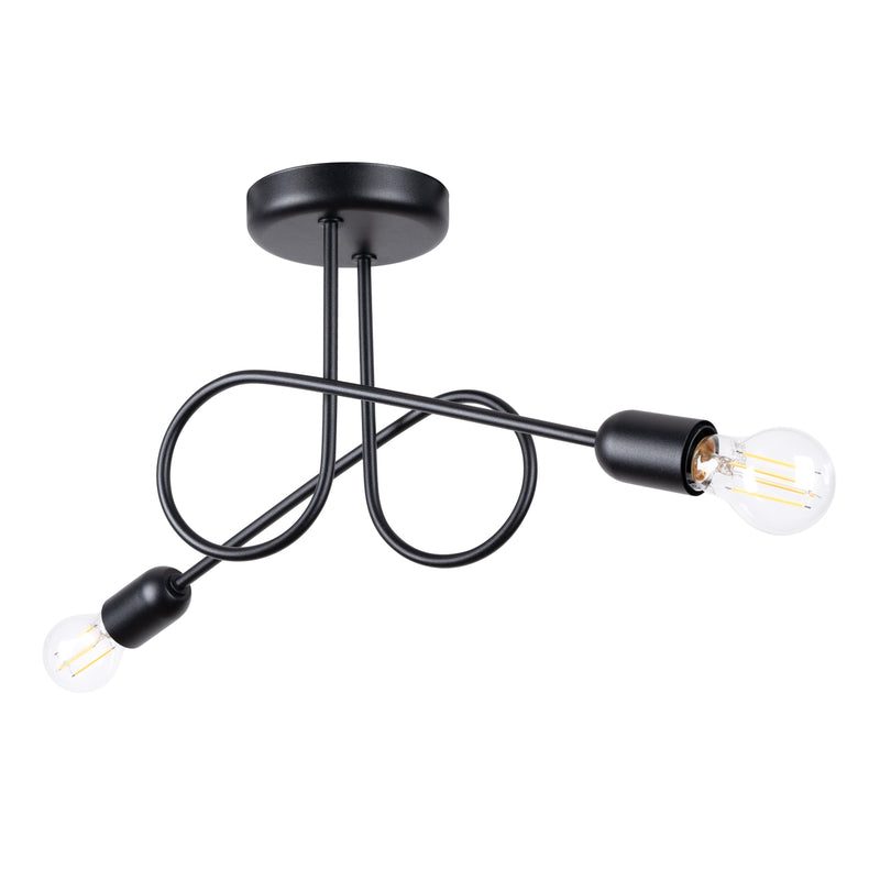 Chandelier LOOP 2 Black – Modern ceiling chandelier with timeless elegance