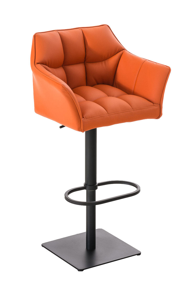 Damaso bar stool with faux leather cover
