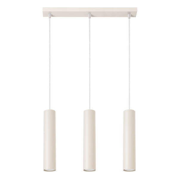 Pendelleuchte LAGOS 3L Beige – Moderne Pendellampe mit drei Lichtquellen