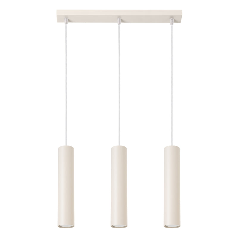 Pendant light LAGOS 3L Beige – Modern pendant lamp with three light sources