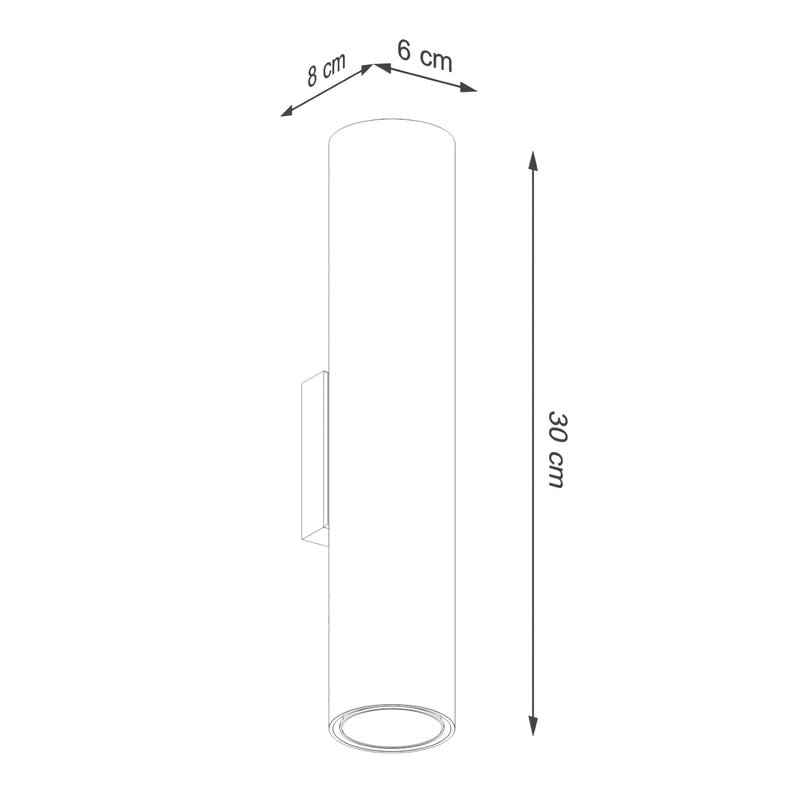 Wall light LAGOS 2 Beige – Modern wall lamp with two light sources