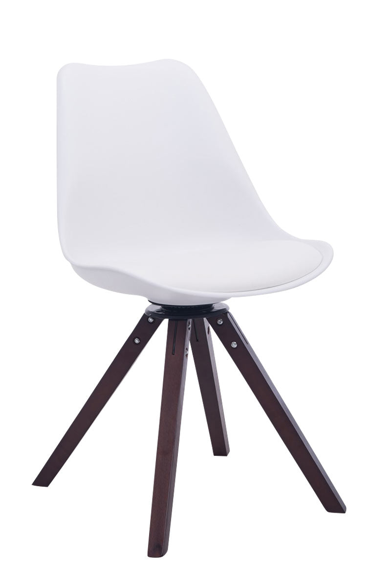 Visitor chair Troyes swivel faux leather square