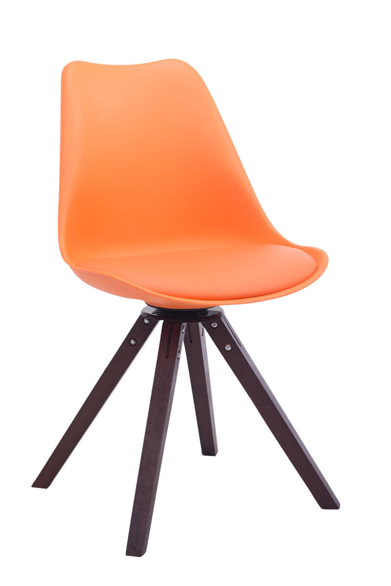 Visitor chair Troyes swivel faux leather square