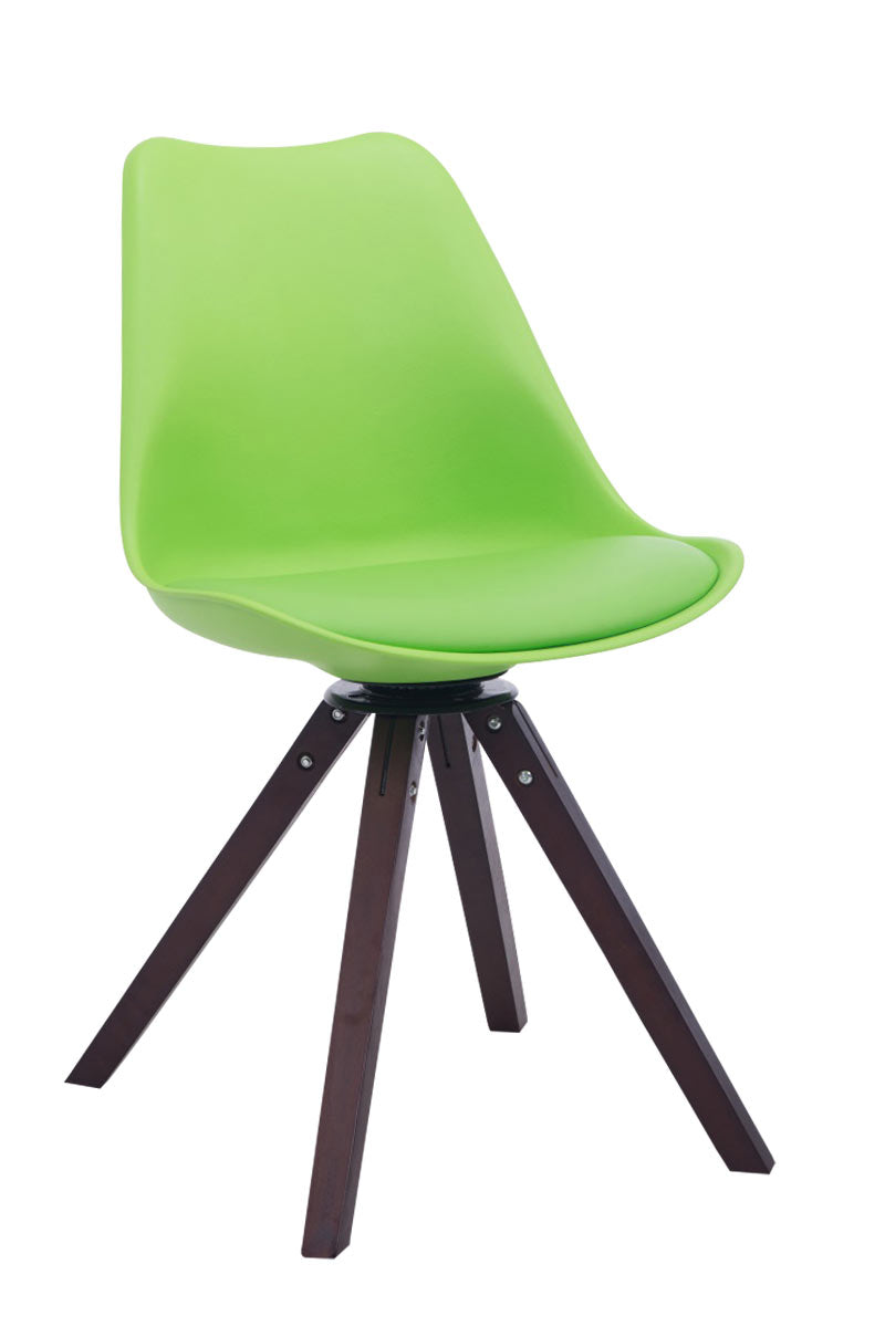 Visitor chair Troyes swivel faux leather square