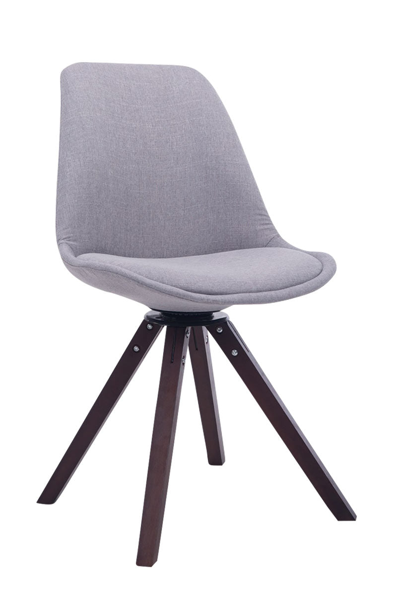 Visitor chair Troyes swivel fabric Square