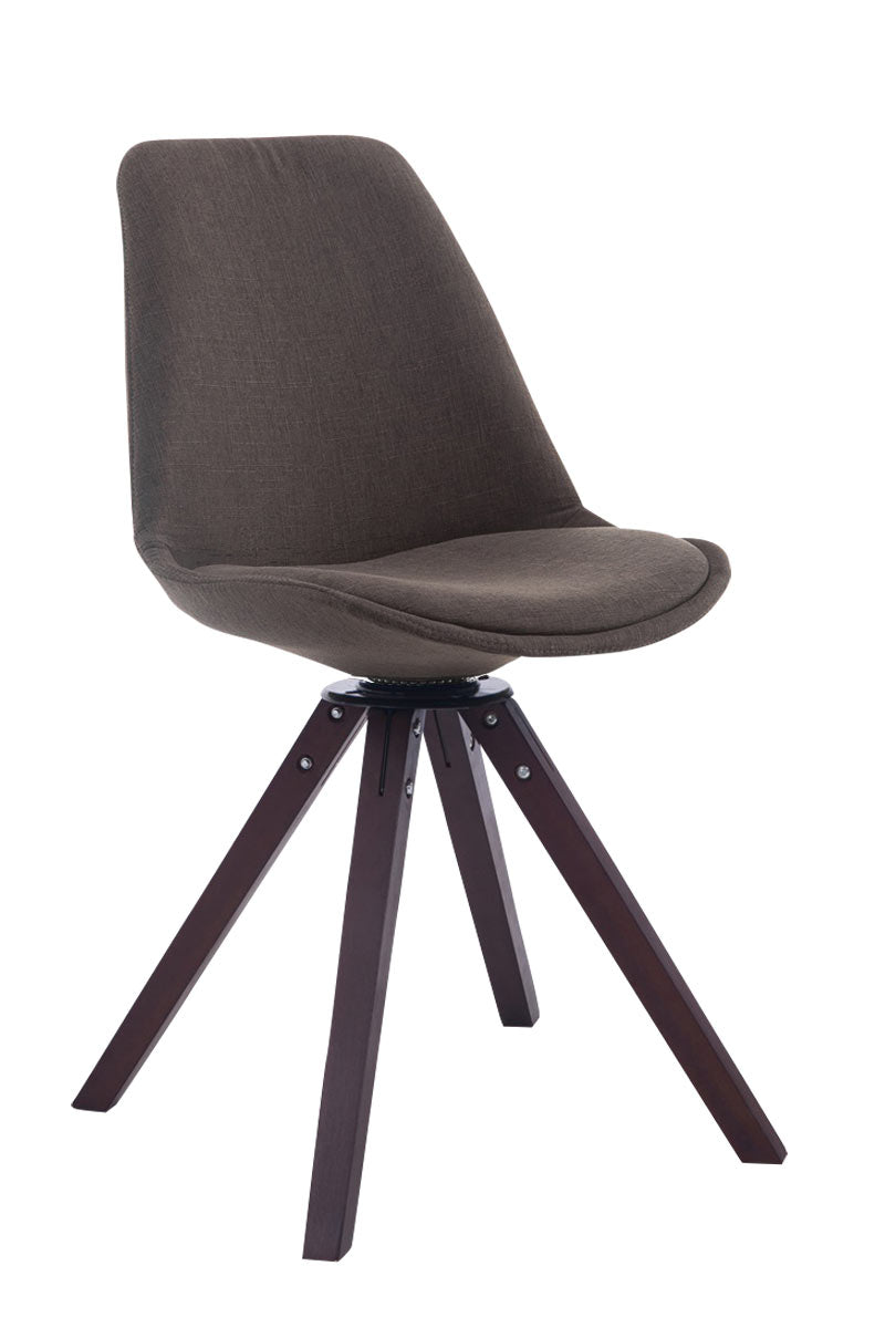 Visitor chair Troyes swivel fabric Square