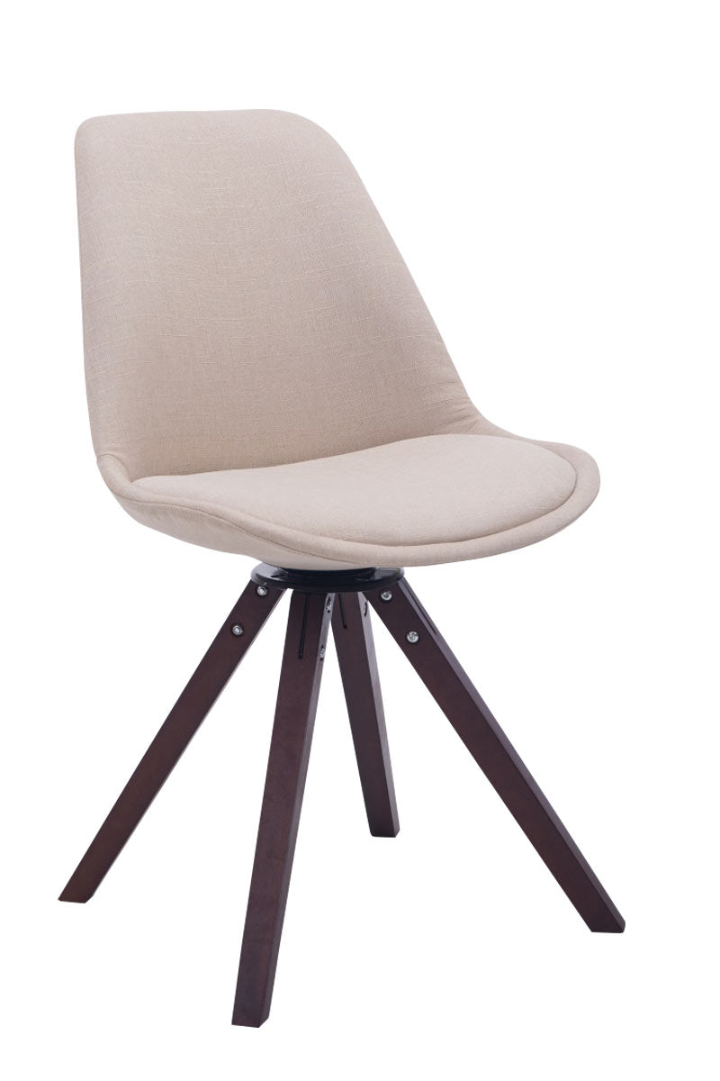 Visitor chair Troyes swivel fabric Square