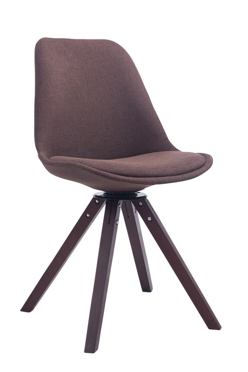 Visitor chair Troyes swivel fabric Square
