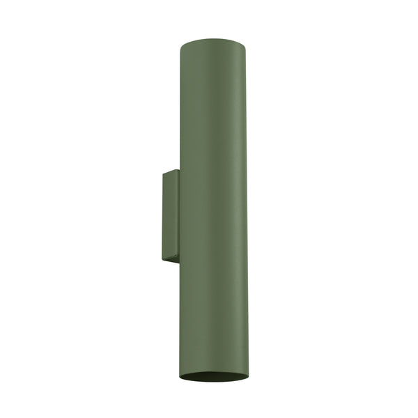 Wall light LAGOS 2 olive green – Modern wall lamp with two light sources