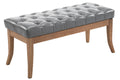 Ramses bench imitation leather antique-light