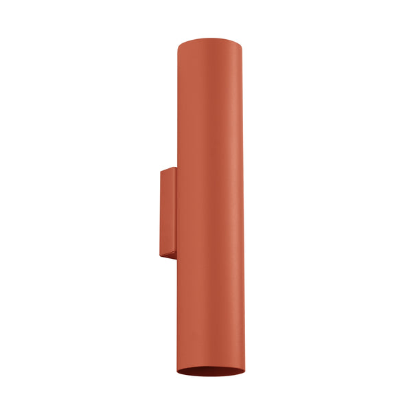 Wall light LAGOS 2 brick red – Modern wall lamp with two light sources