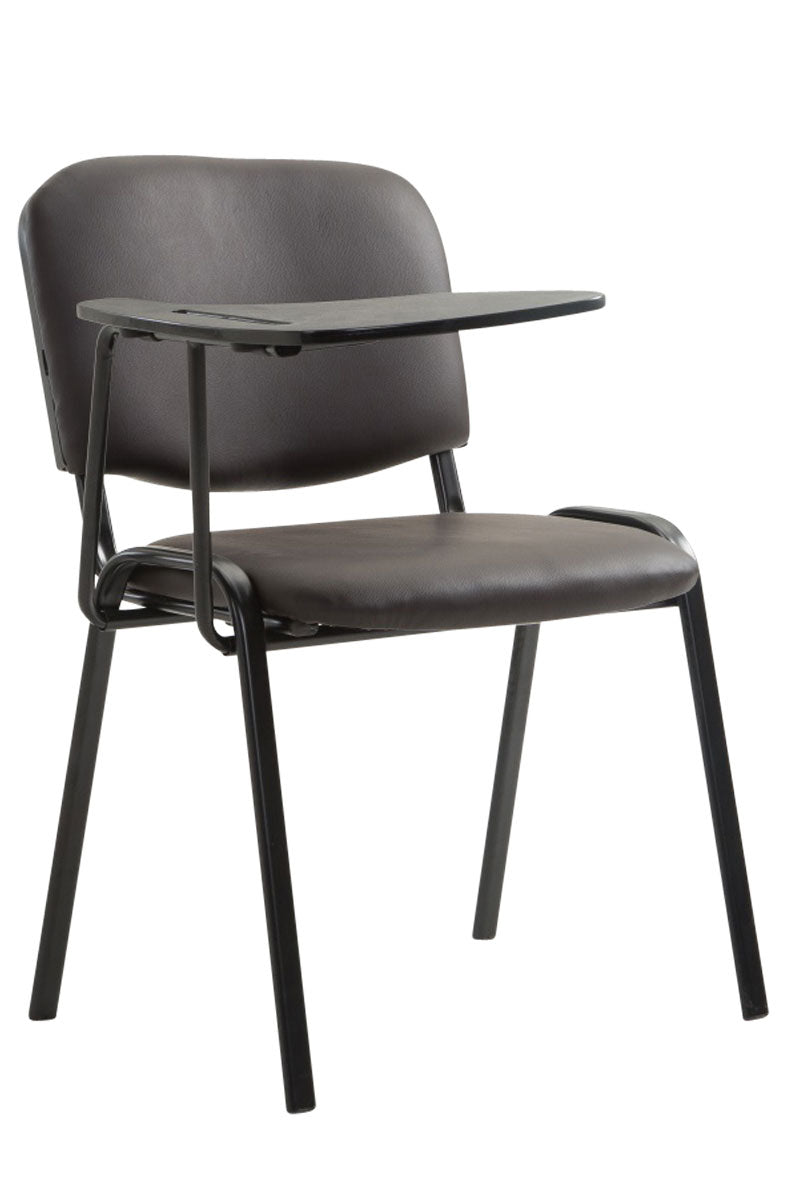 Ken chair with folding table imitation leather