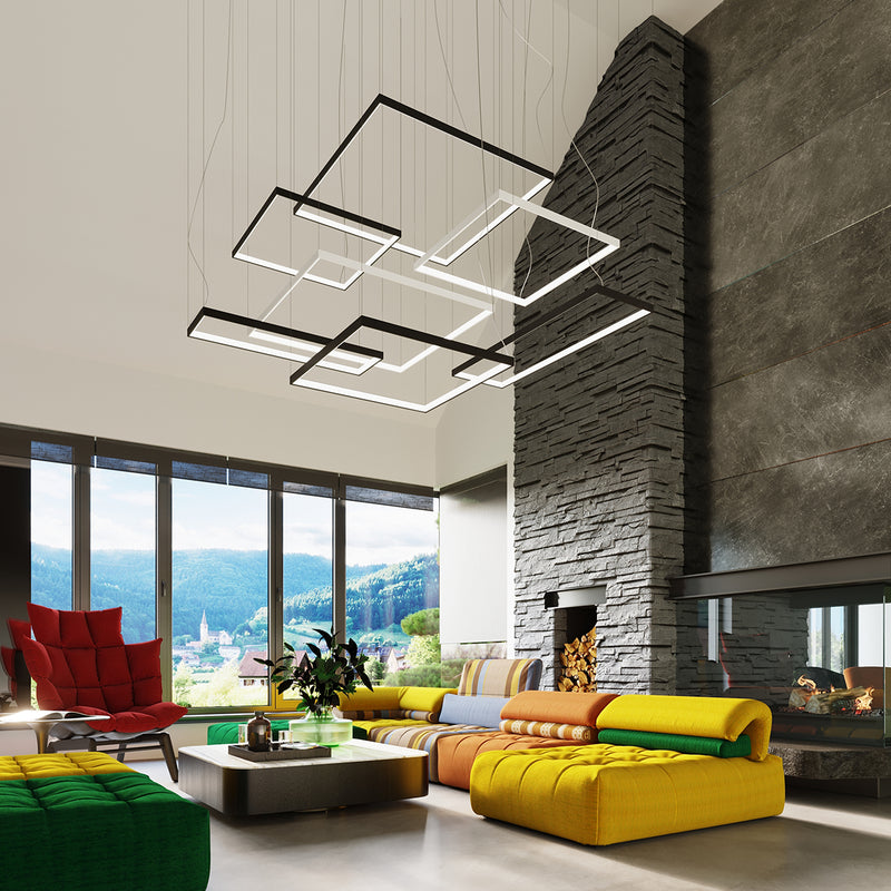 Kronleuchter NELYA M schwarz 4000K