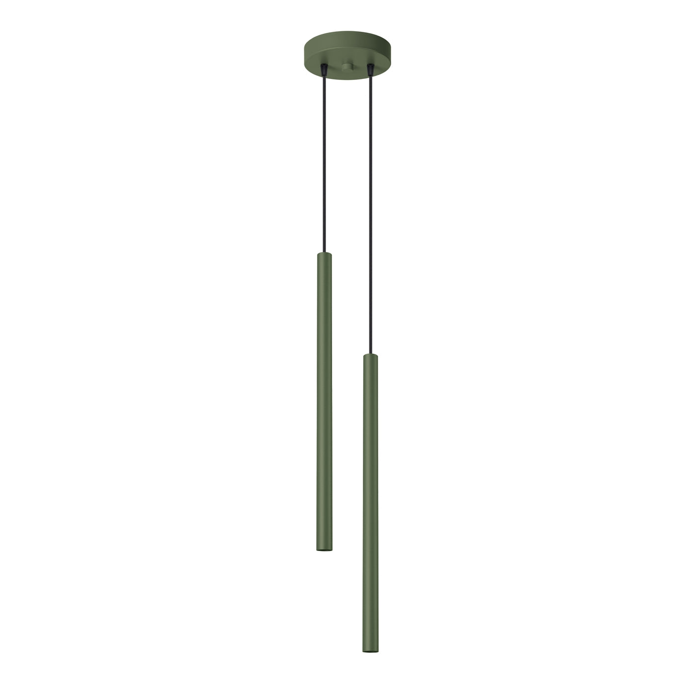 Pendant light PASTELO 2 olive green