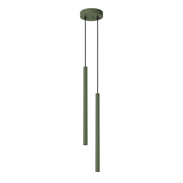 Pendant light PASTELO 2 olive green