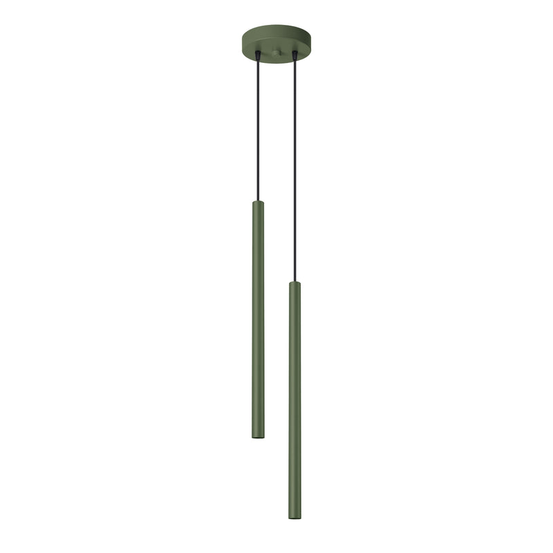 Pendant light PASTELO 2 olive green