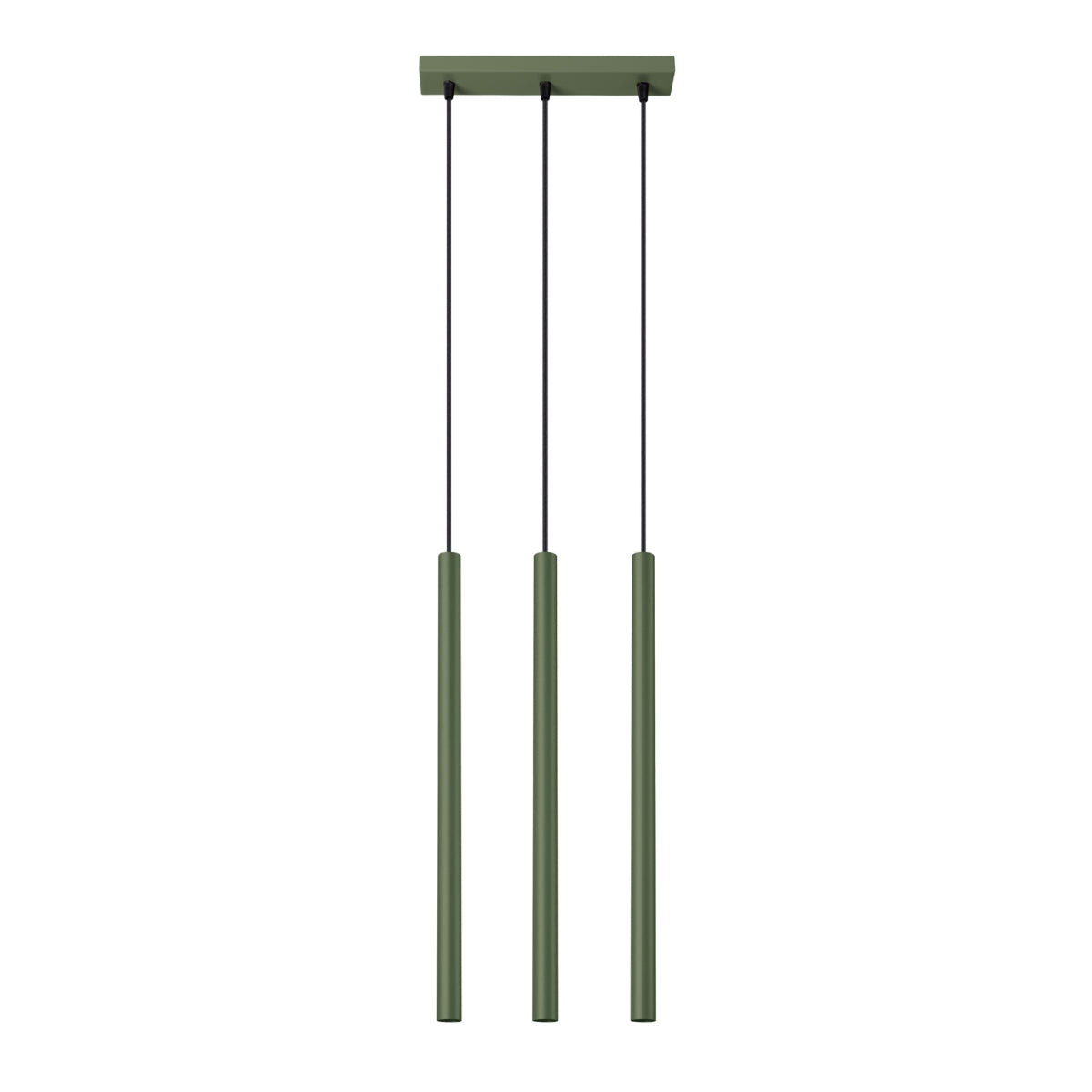 Pendant light PASTELO 3 olive green