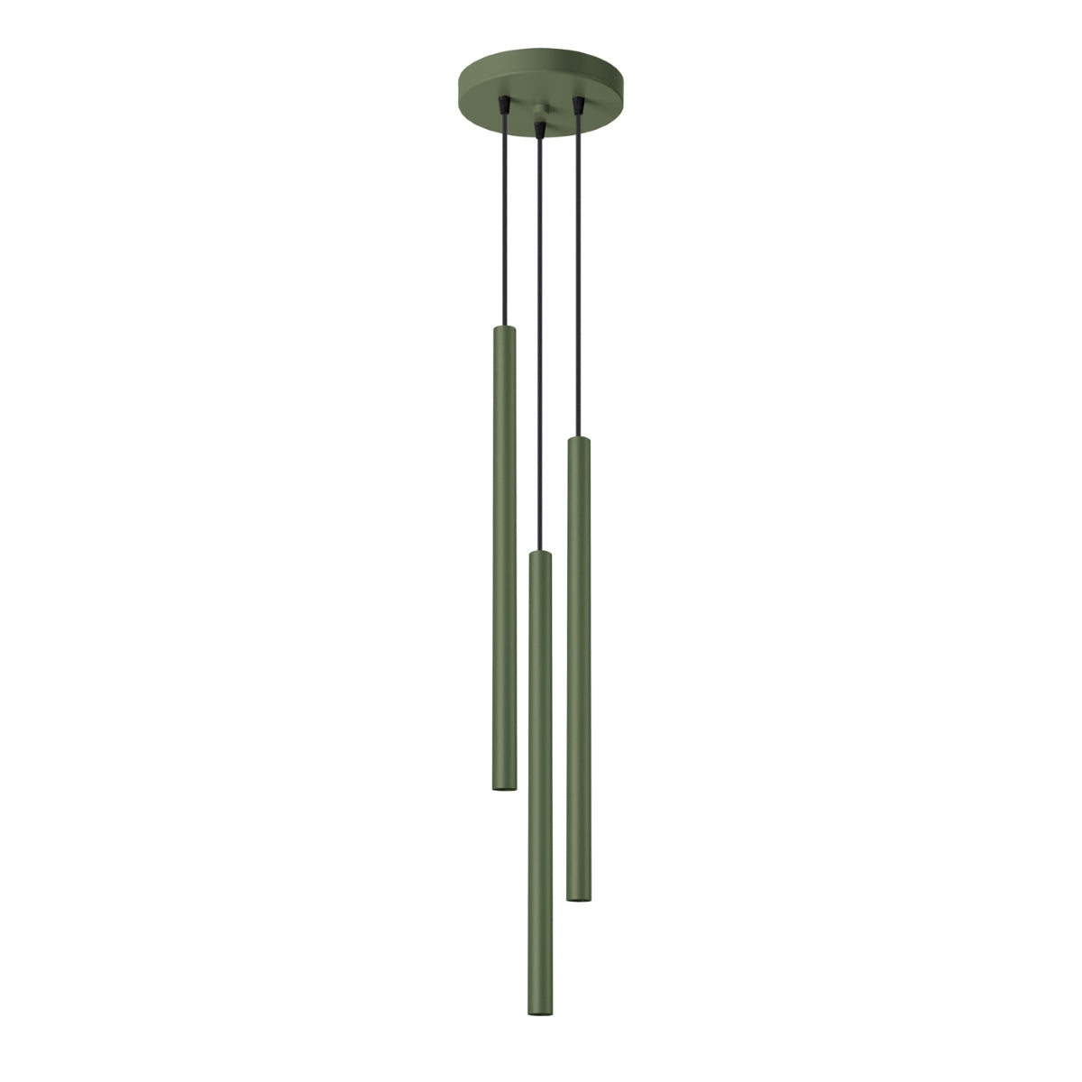 Pendant light PASTELO 3P olive green