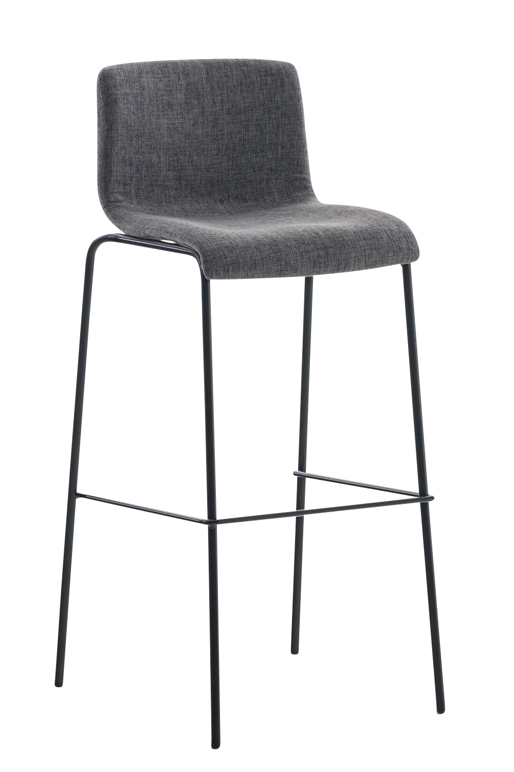 Bar stool Hover fabric 4-leg frame