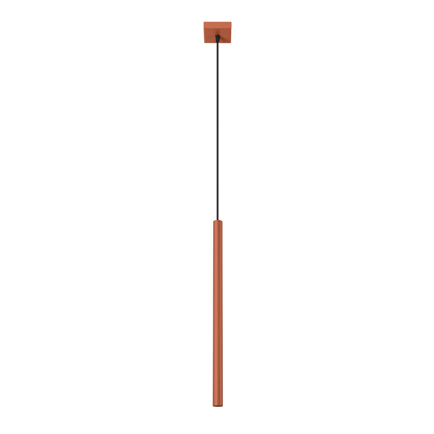 Pendant light PASTELO 1 red ochre