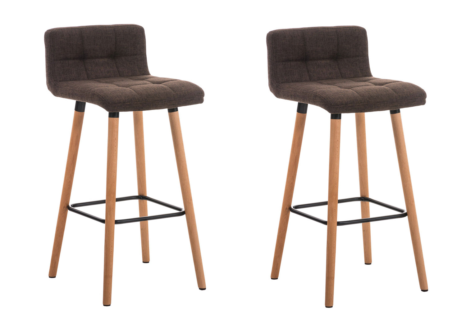 Set of 2 bar stools Lincoln fabric