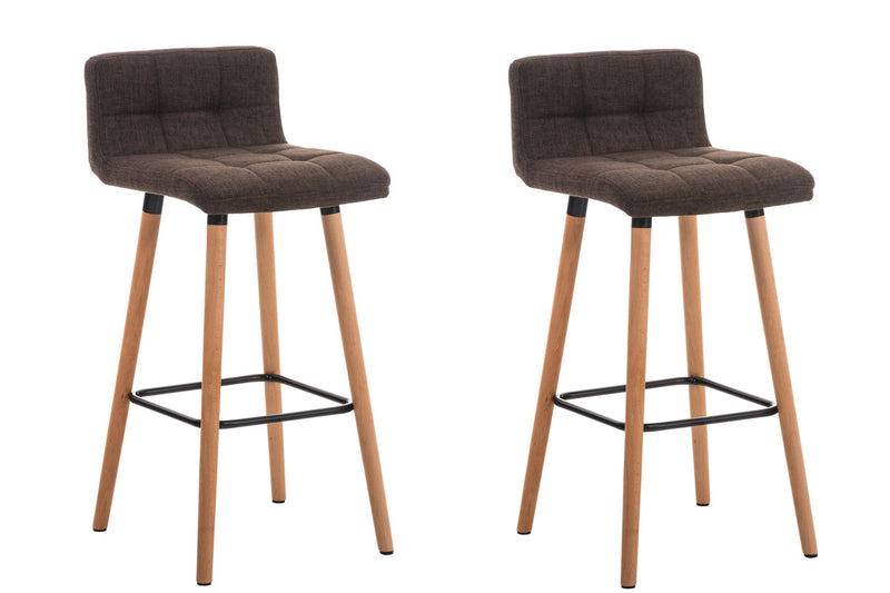 Set van 2 barkrukken Lincoln stof