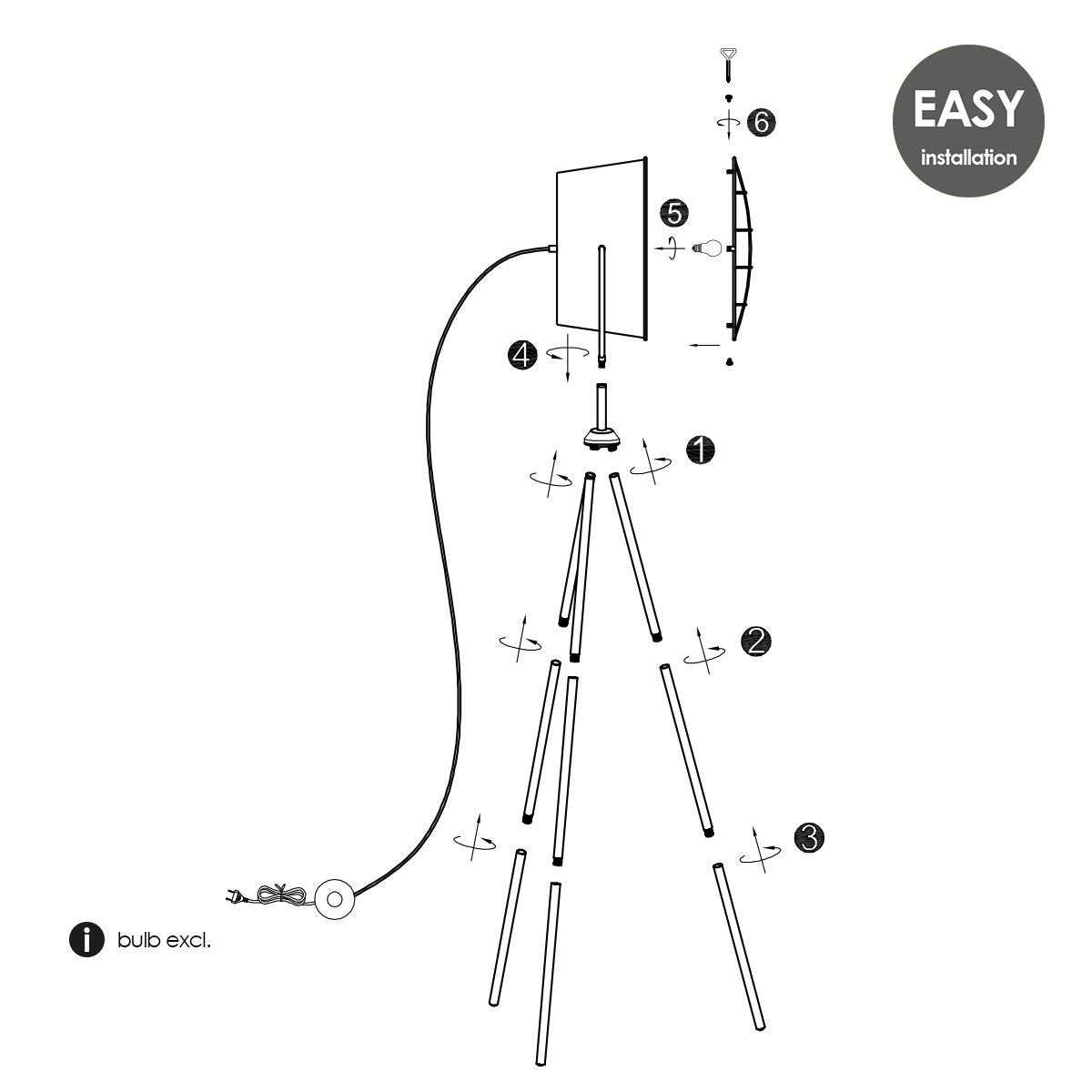 Clemento 163 – Industrial floor lamp concrete