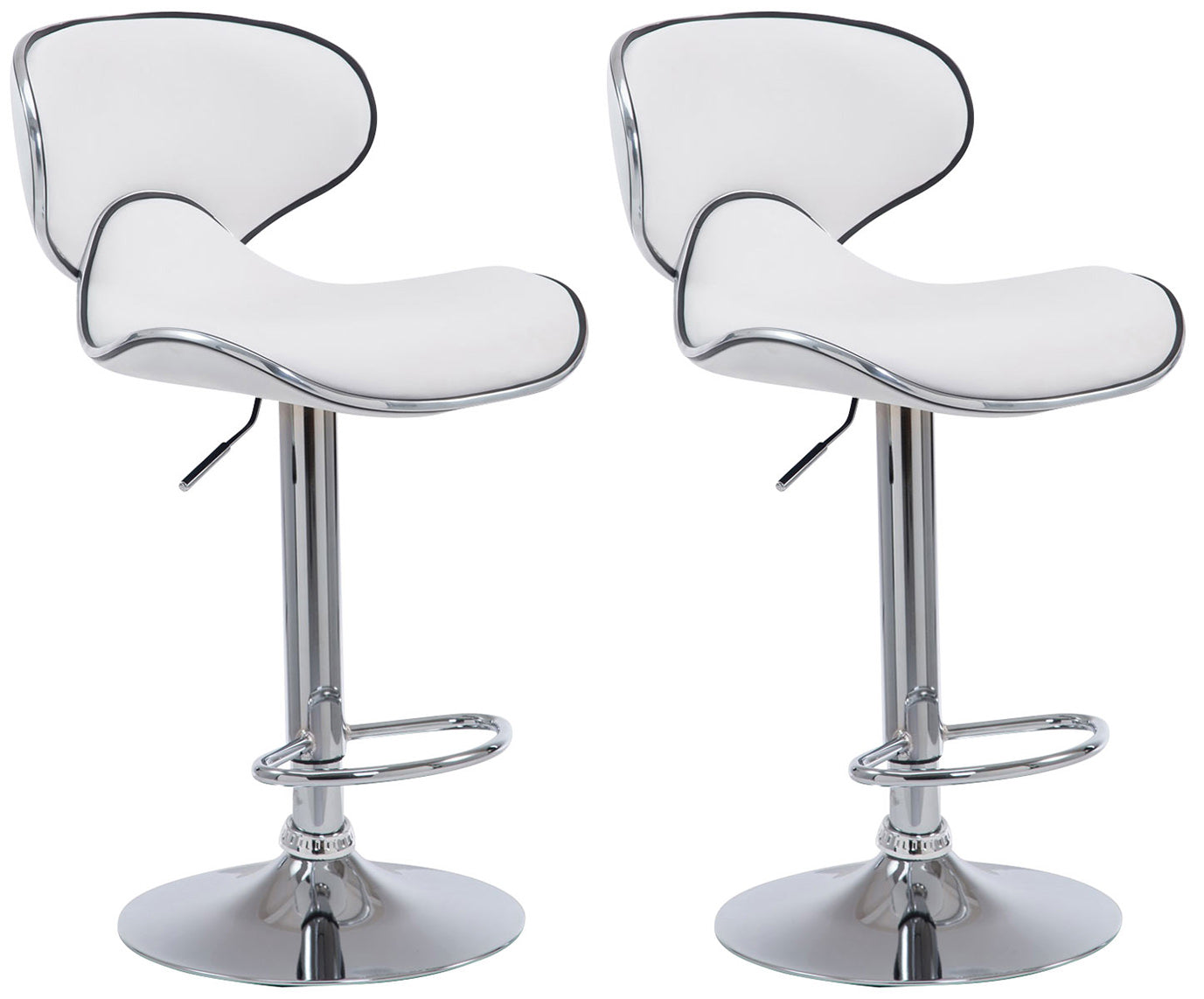 Set van 2 barkrukken Las Vegas kunstleer