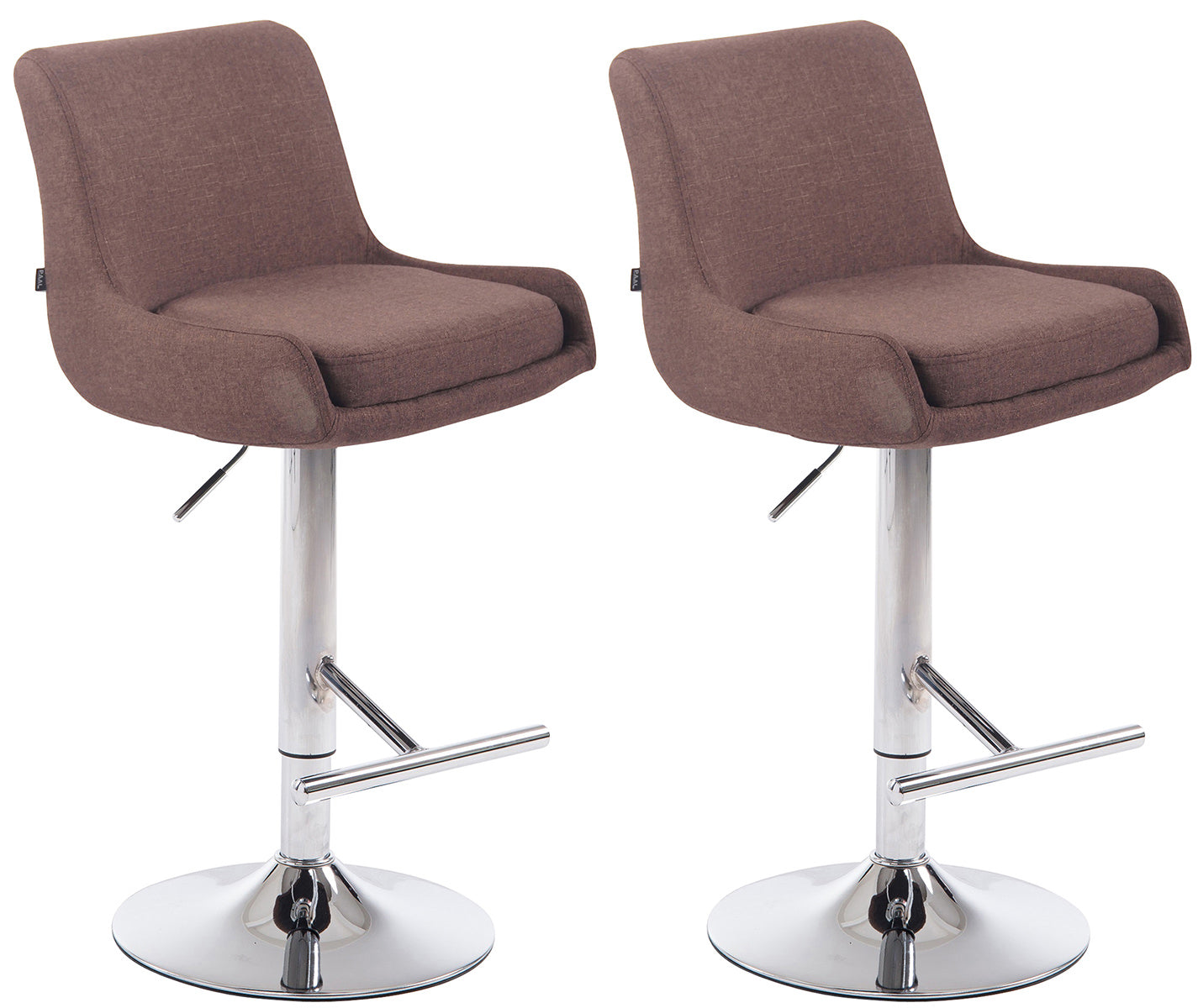 2er Set Barhocker Club Stoff