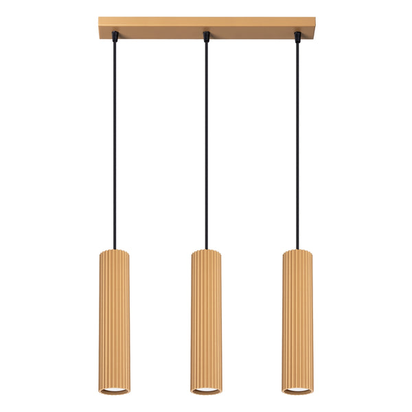 Pendant light KARBON 3L golden
