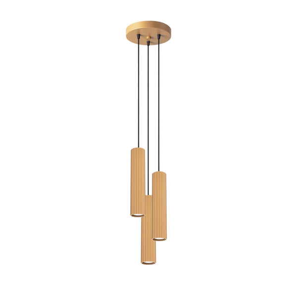Pendant light KARBON 3P golden