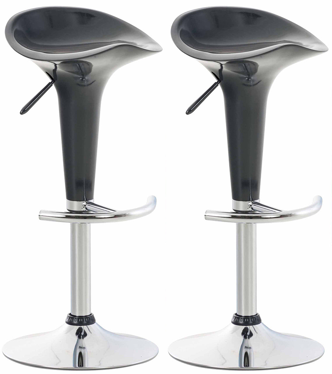 Set of 2 bar stools Saddle