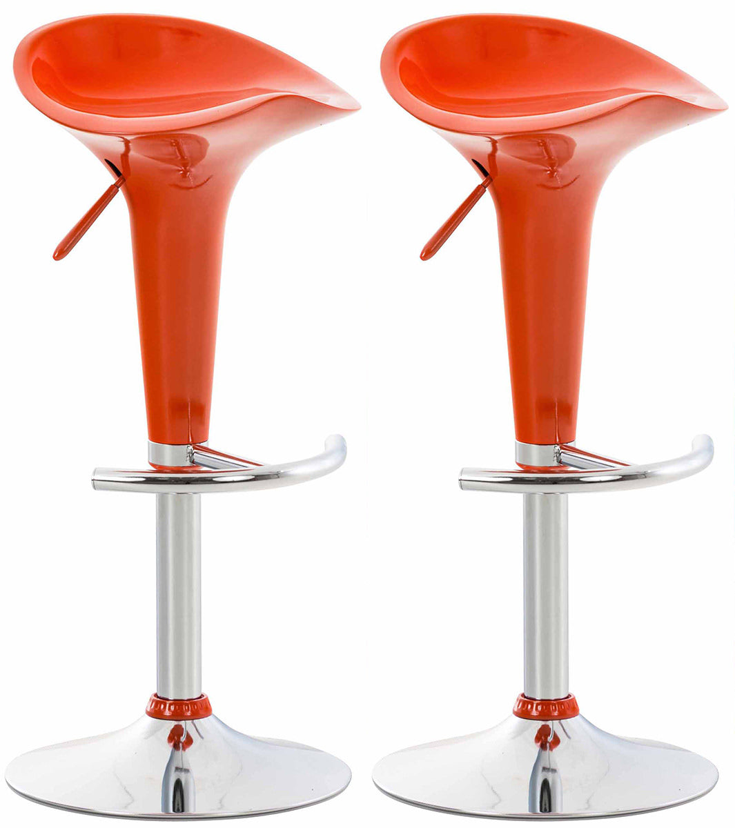 Set of 2 bar stools Saddle