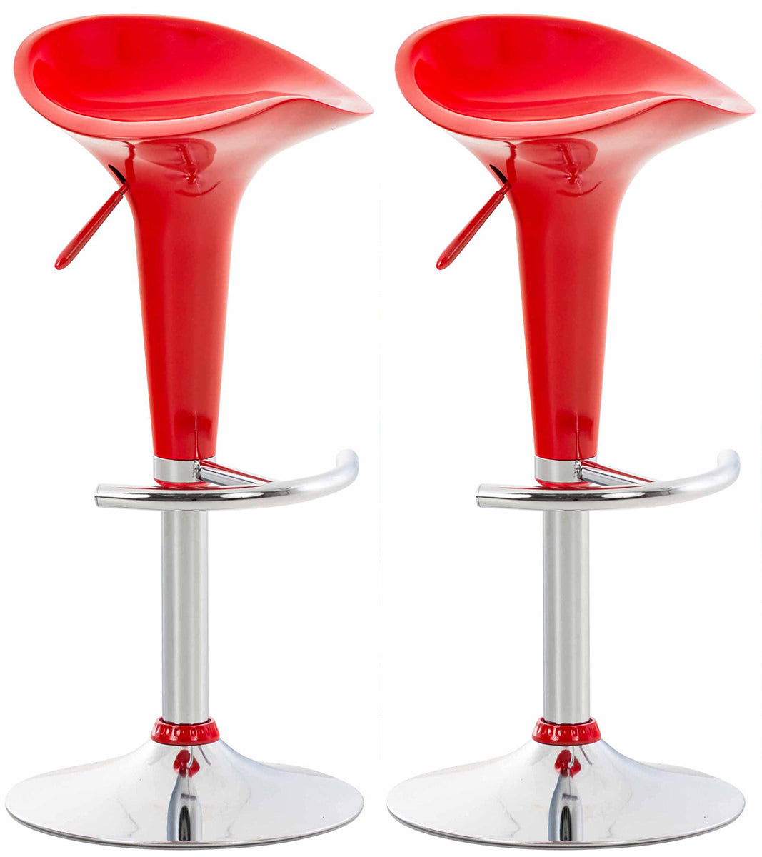 Set of 2 bar stools Saddle