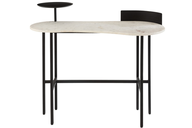 Console BiancoNero - Noble marble meets timeless metal