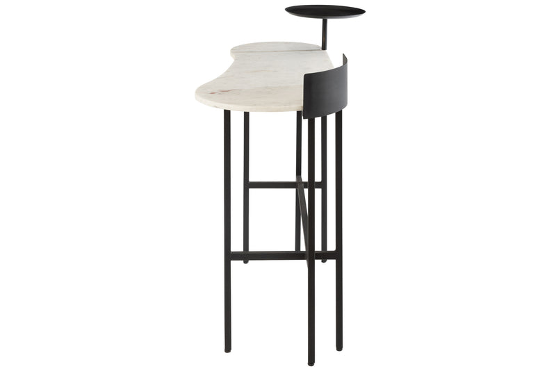 Console BiancoNero - Noble marble meets timeless metal