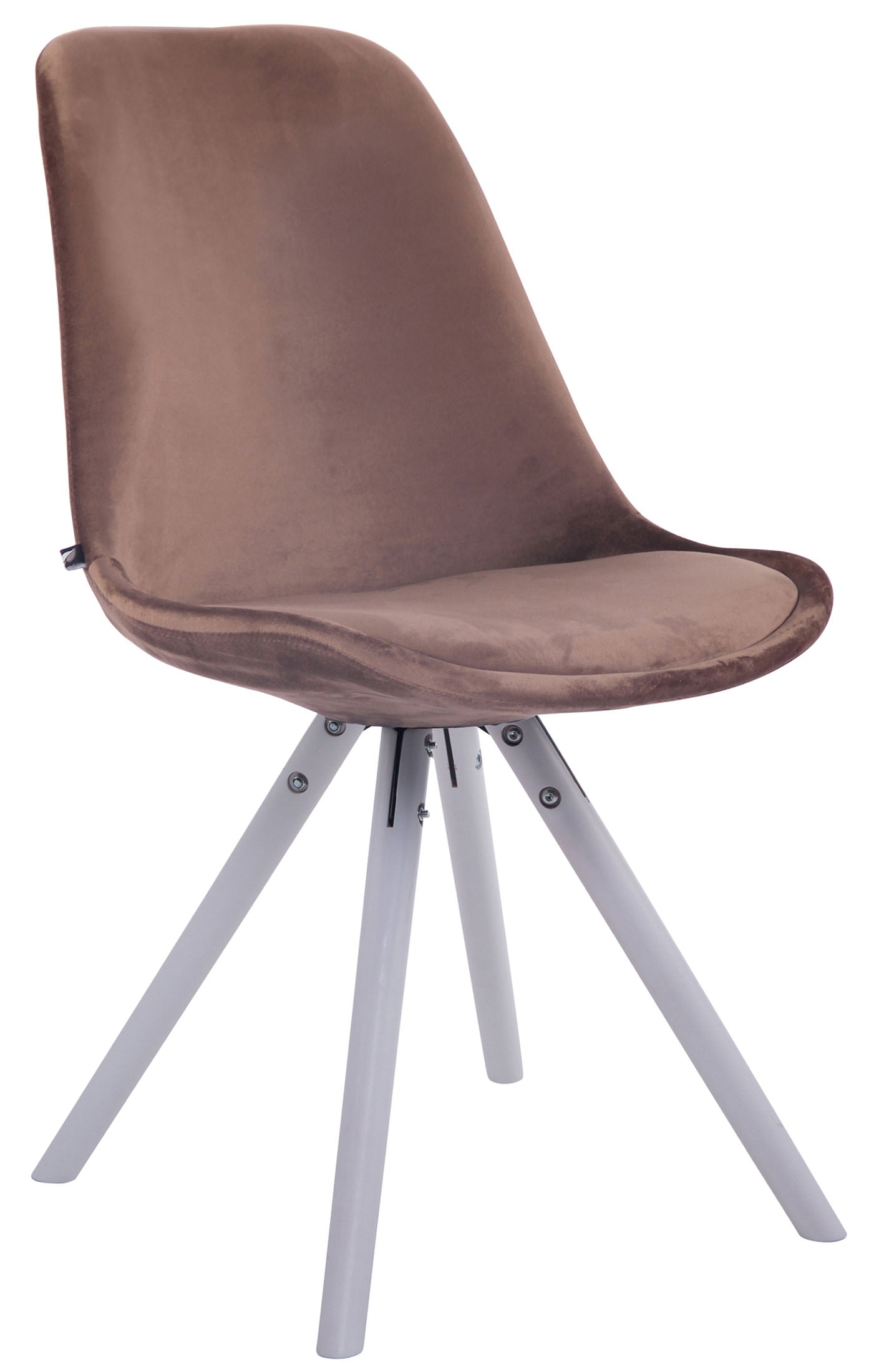 Visitor chair Toulouse velvet round