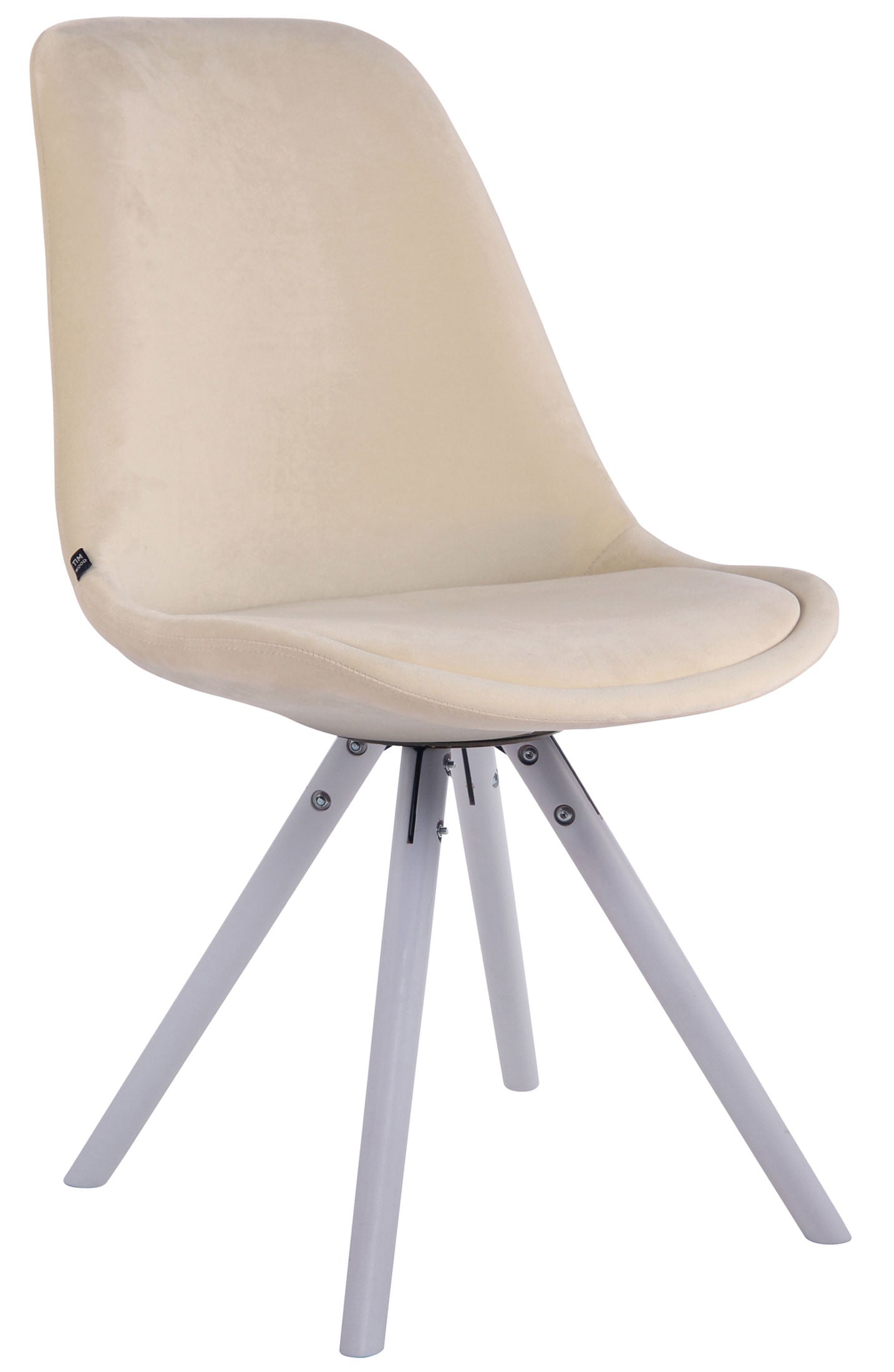 Visitor chair Toulouse velvet round