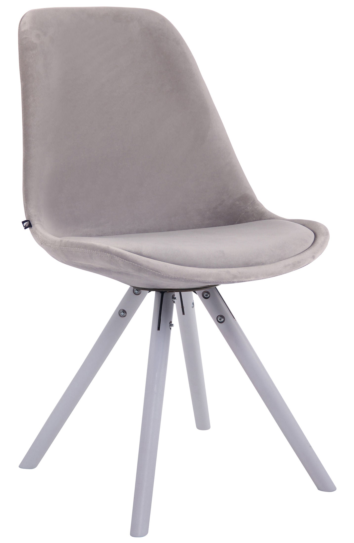 Visitor chair Toulouse velvet round