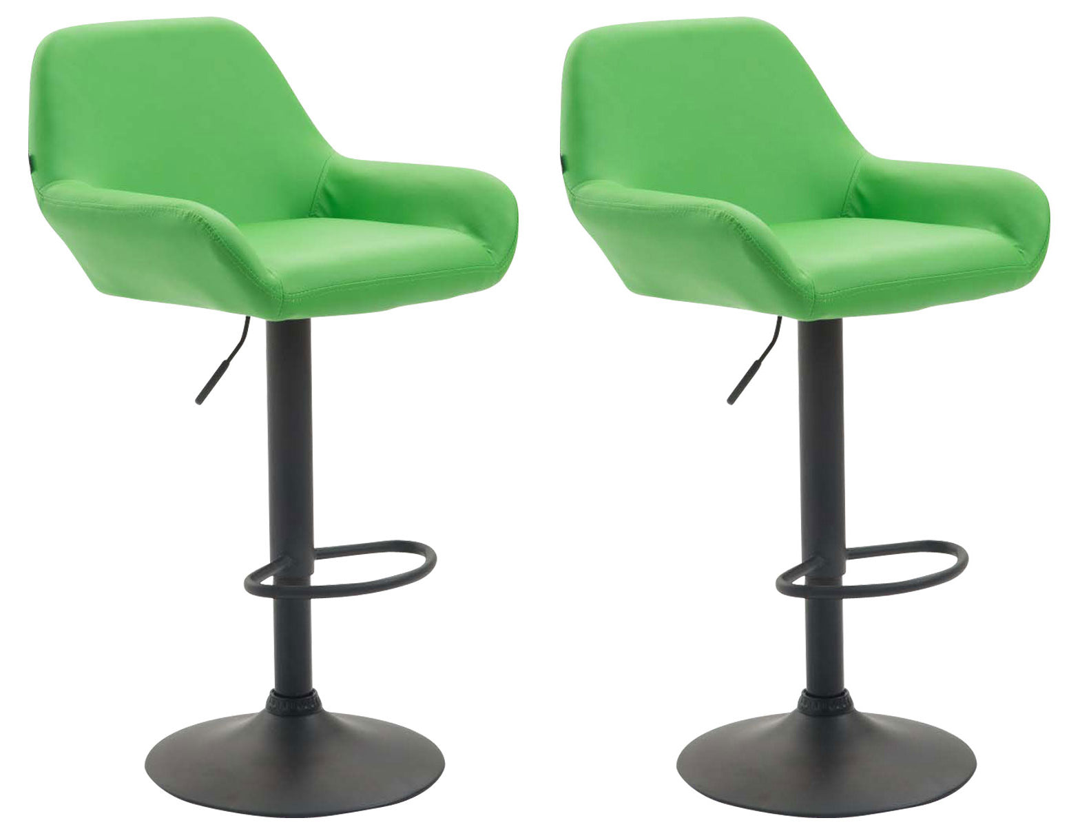 Set of 2 bar stools Braga faux leather