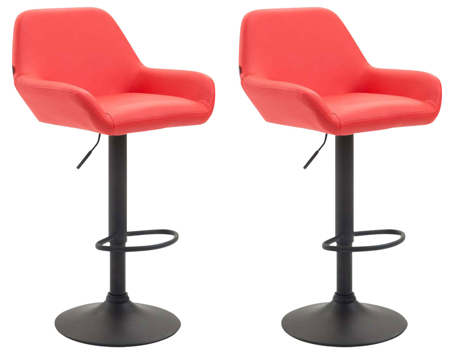 Set of 2 bar stools Braga faux leather