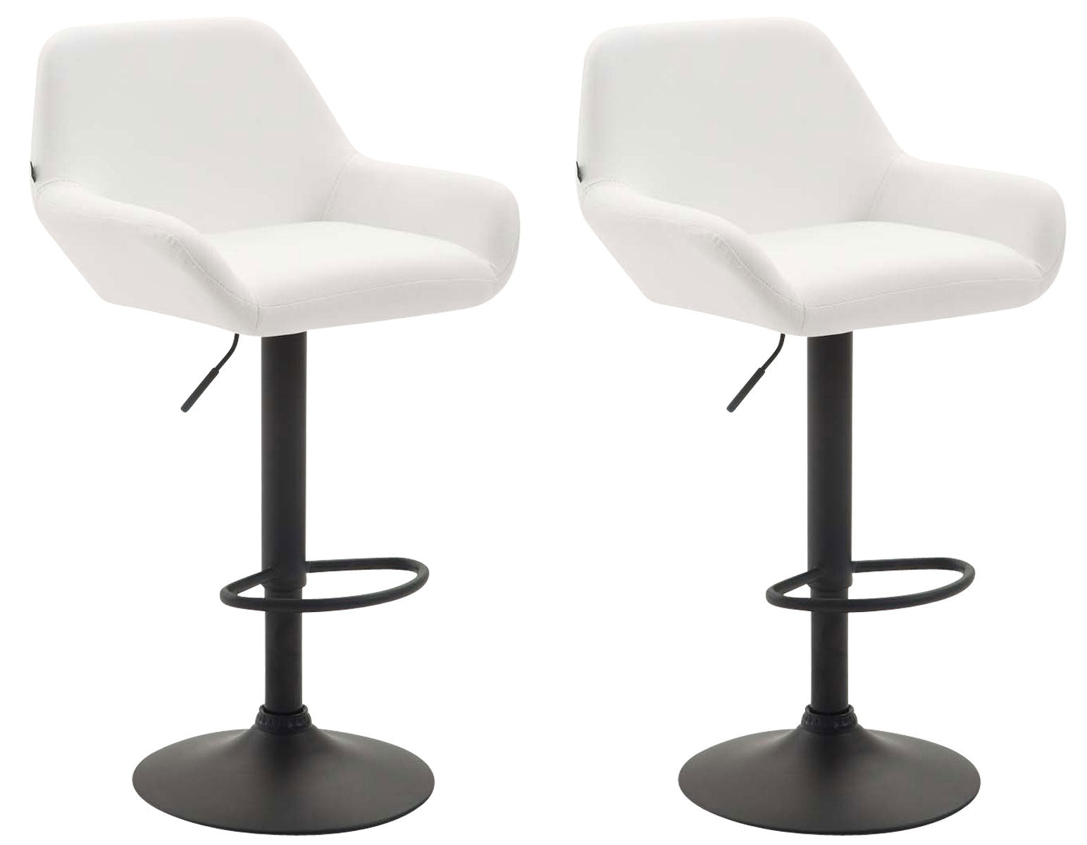 Set of 2 bar stools Braga faux leather