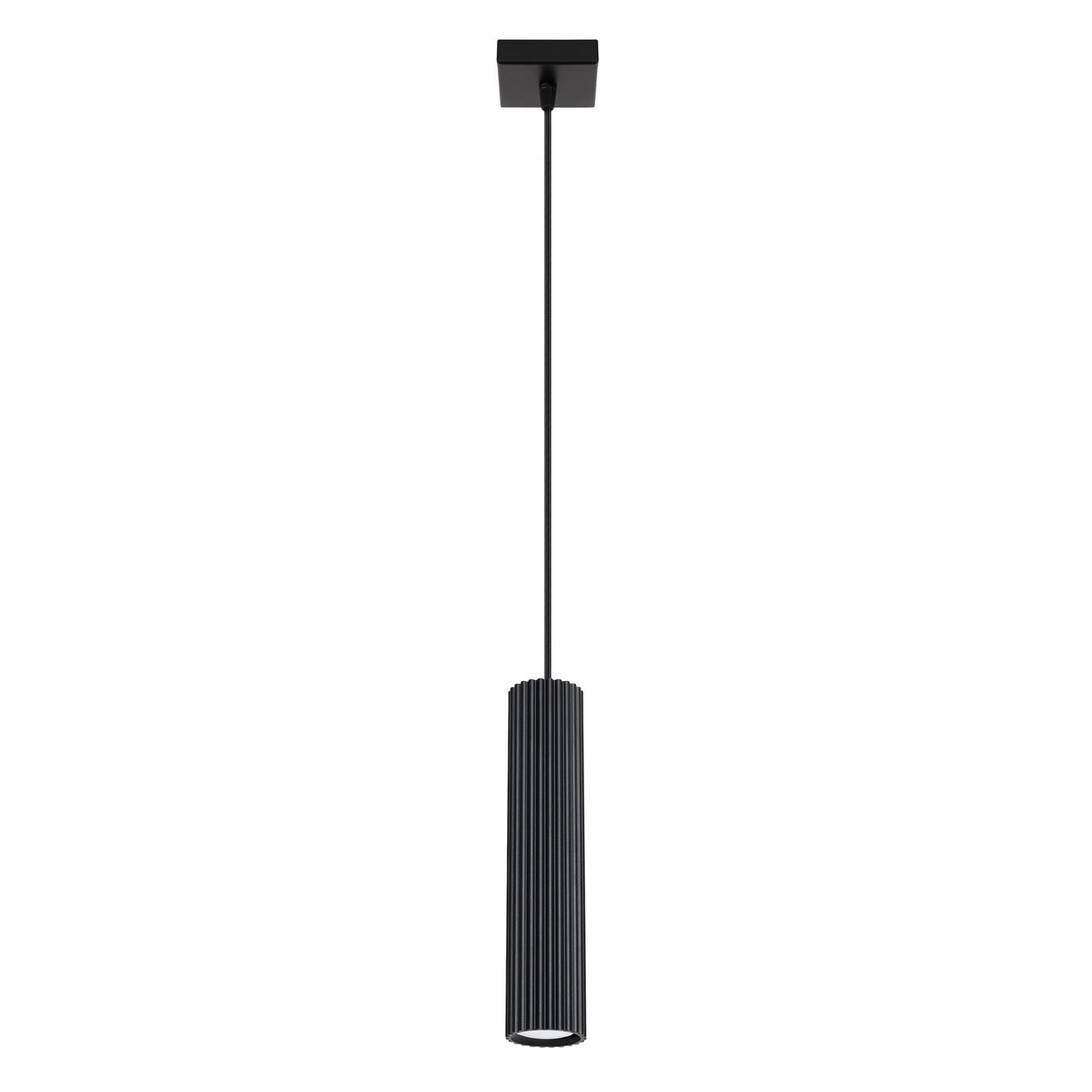 Pendelleuchte KARBON 1 Schwarz Aluminium GU10 Modernes Design