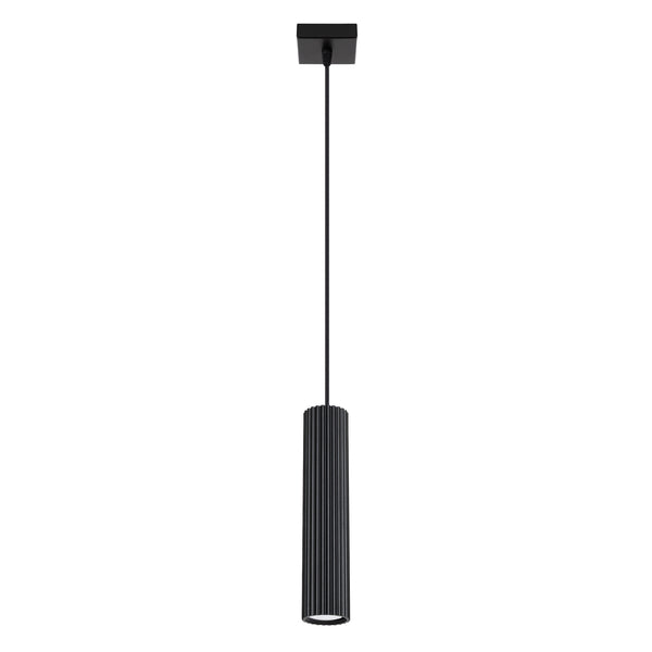 Pendant light KARBON 1 Black Aluminium GU10 Modern Design